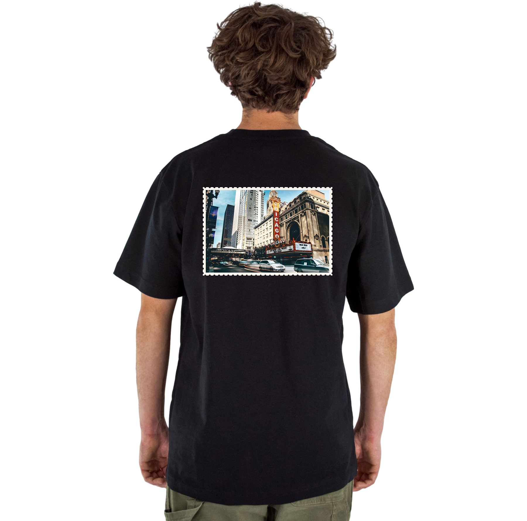 【SCENERITY】Chicago Over Short Sleeve Tee chicago over short sleeve tee - SCENERITY