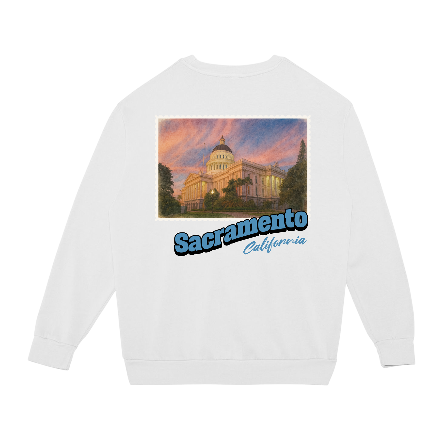 Sacramento California Stamp Sweatshirt