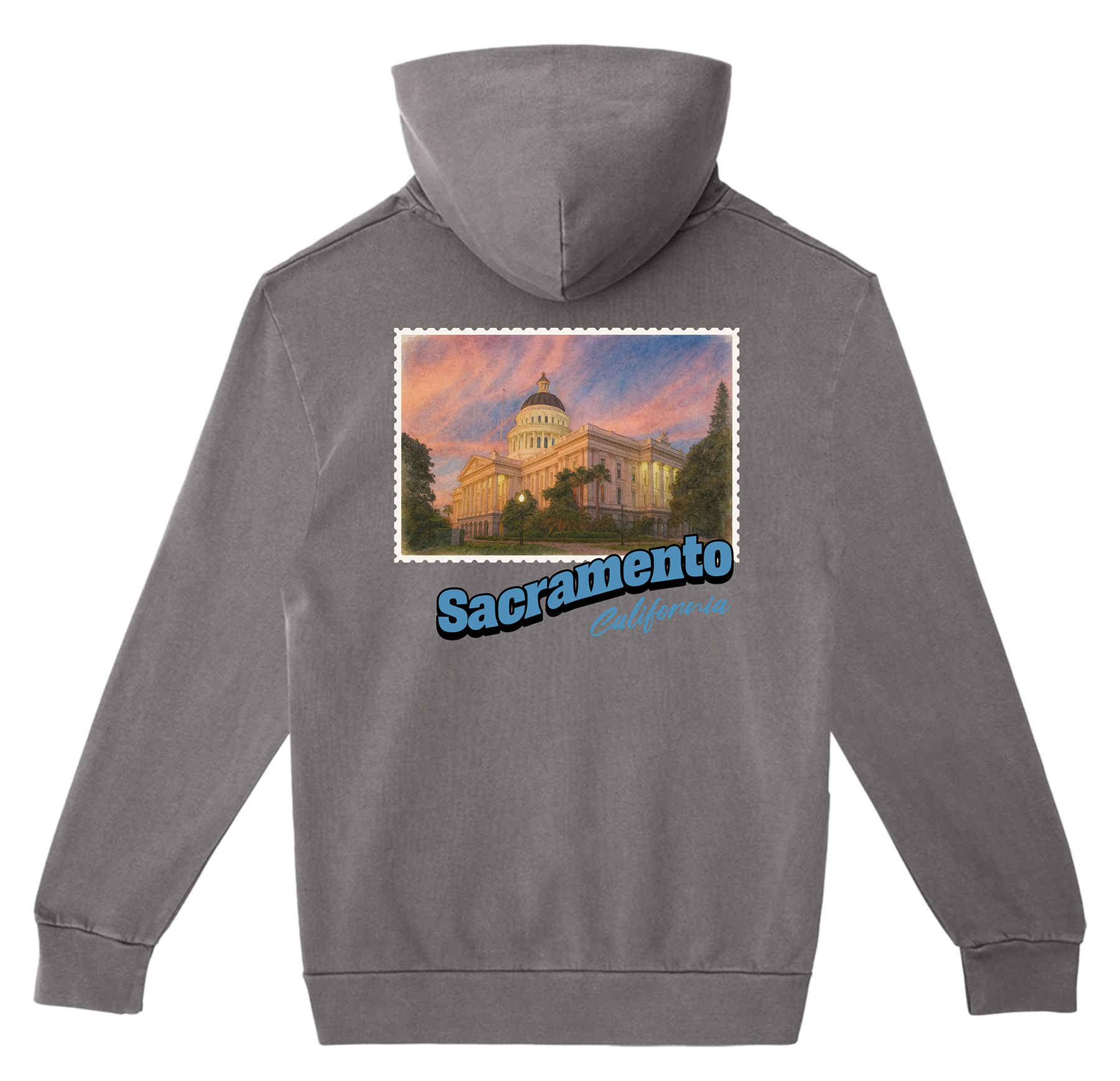 Sacramento California Stamp Hoodie