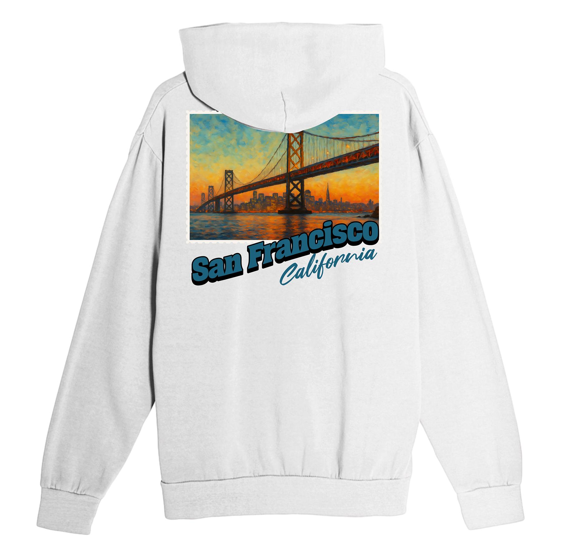 San Francisco California Stamp Hoodie