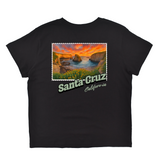 Santa Cruz California Stamp Boyfriend Tee