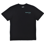 Black t-shirt with 'Santa Cruz' logo on a white background