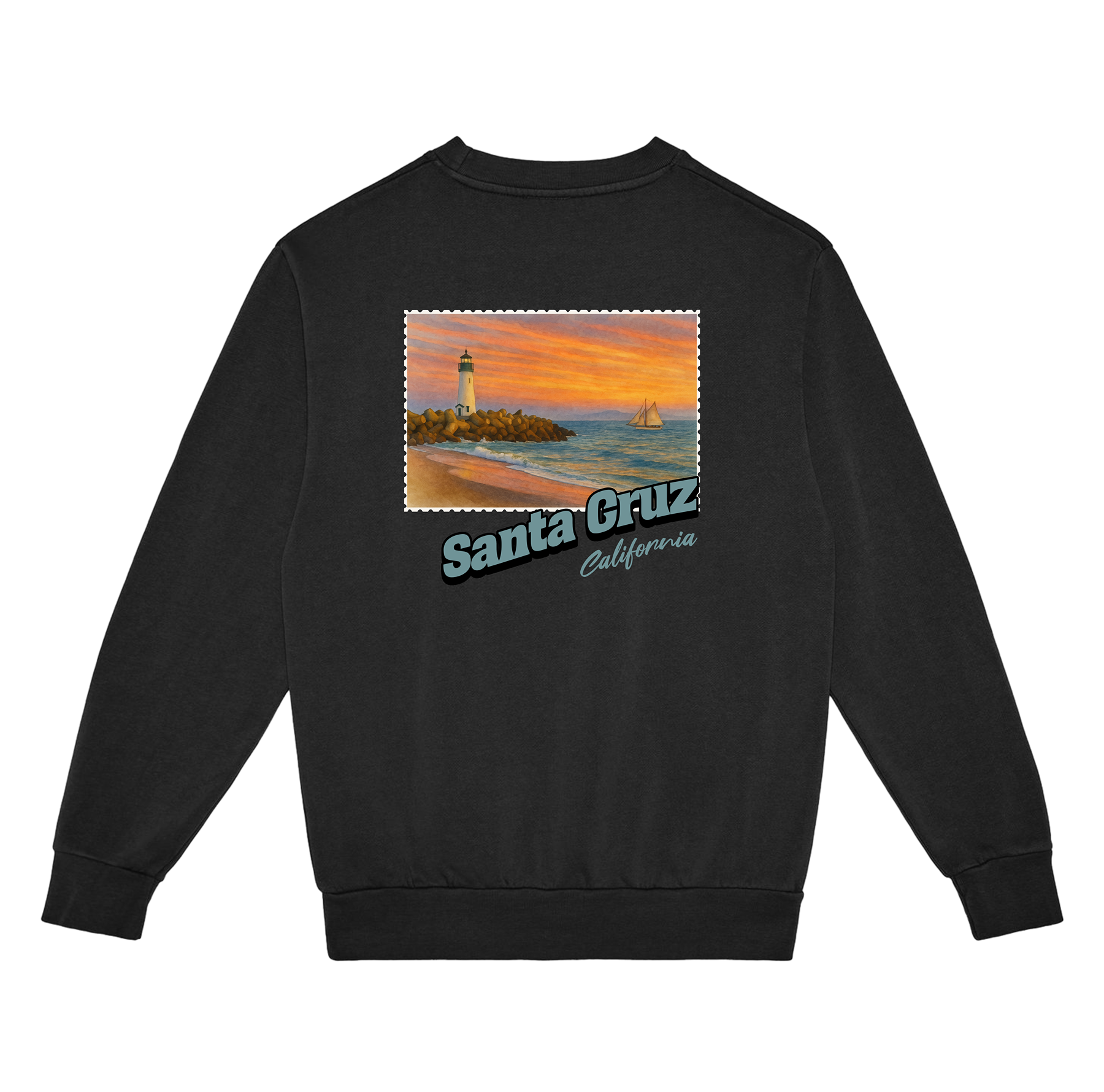 Santa Cruz California Stamp Sweatshirt