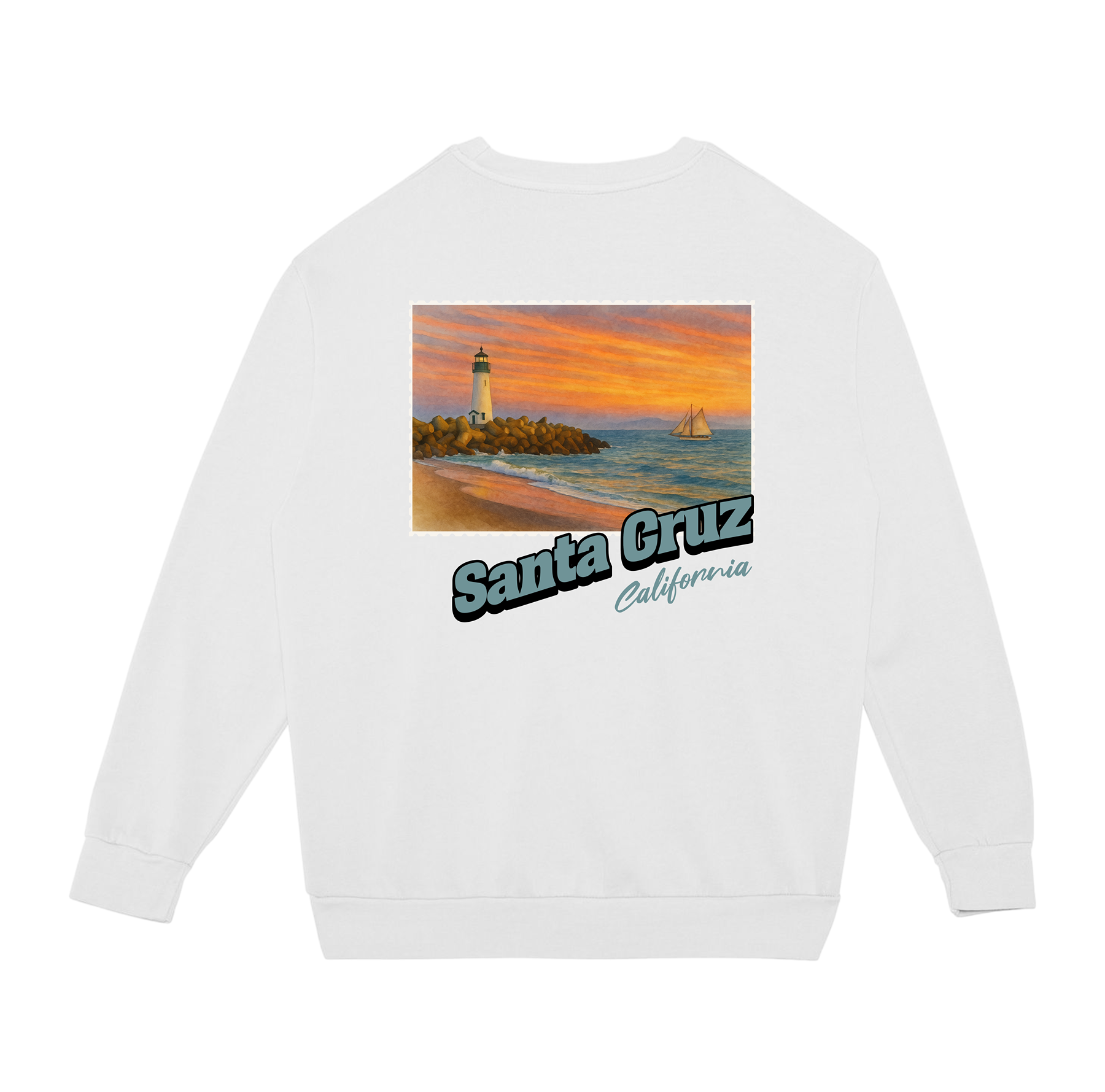 Santa Cruz California Stamp Sweatshirt