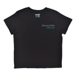 Black t-shirt with 'Maroon Bells Colorado' text on a white background