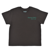 Black t-shirt with 'Maroon Bells Colorado' text on a white background