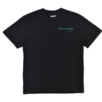 Black t-shirt with 'Maroon Bells' logo on a white background