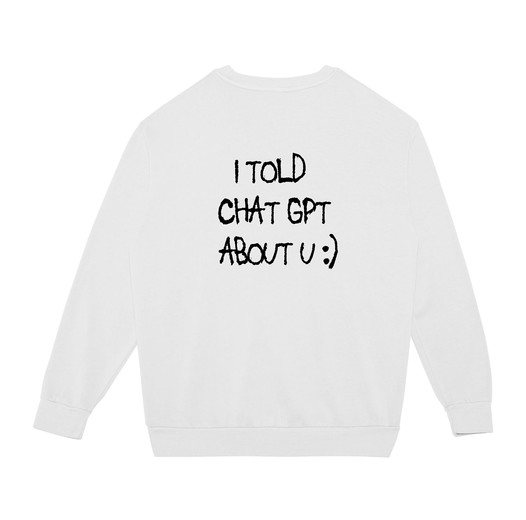 I told Chat GPT Sweatshirt