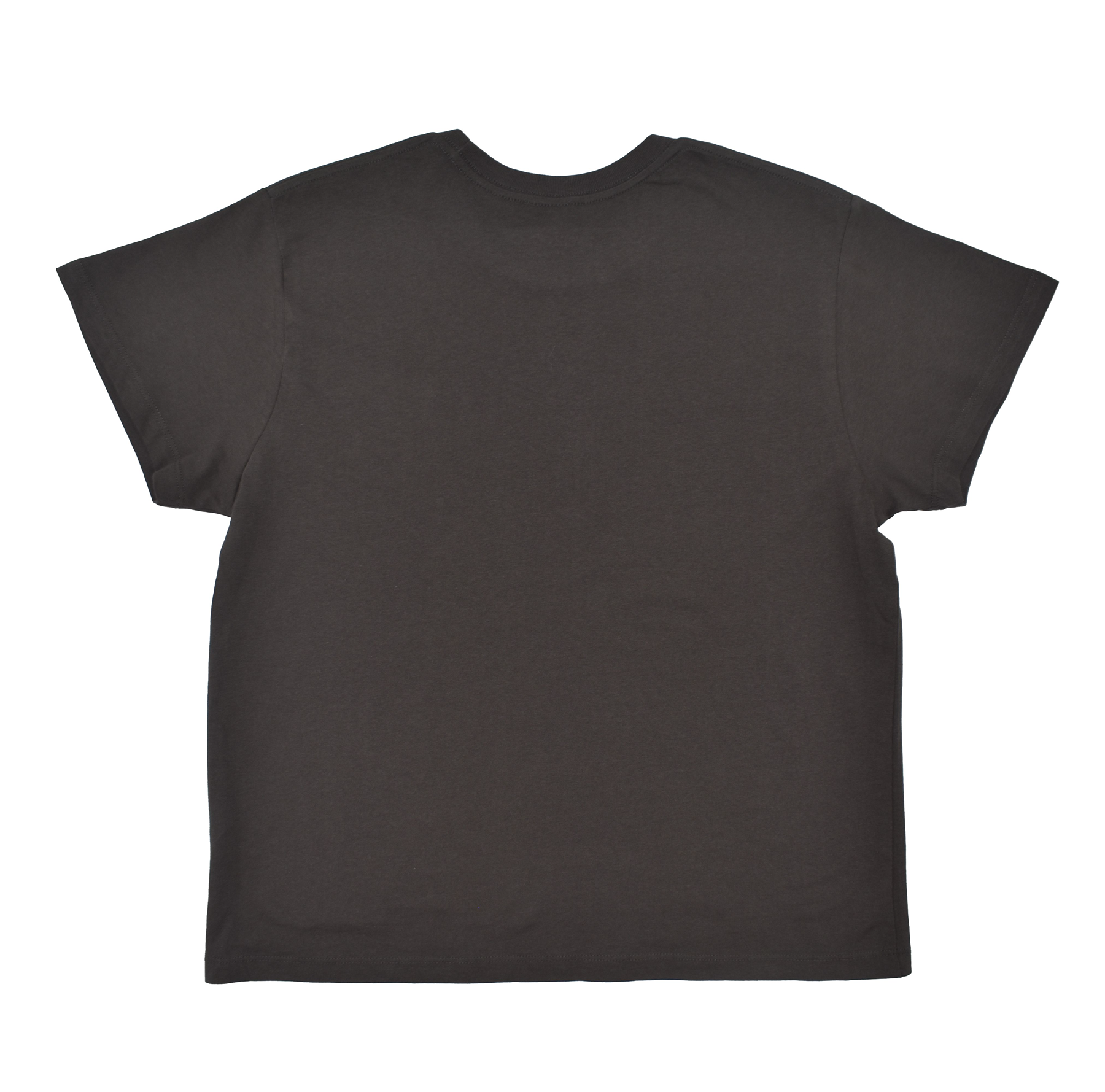 Black t-shirt on a white background