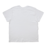 White t-shirt on a white background