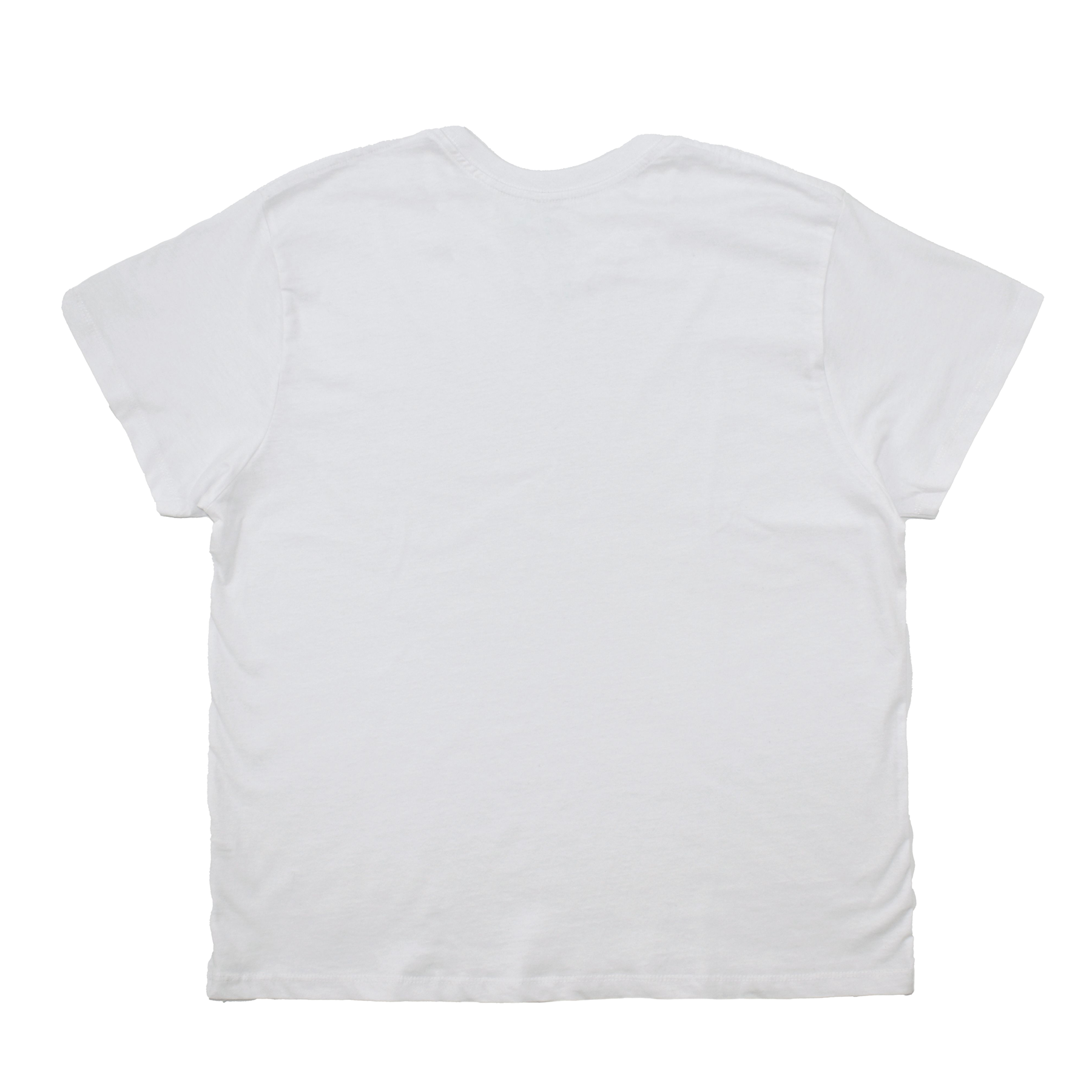 White t-shirt on a white background