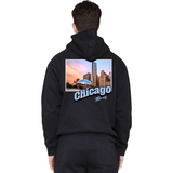 Chicago Illinois Stamp Hoodie