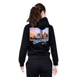 Chicago Illinois Stamp Hoodie