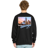 Chicago Illinois Stamp Sweatshirt