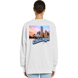 Chicago Illinois Stamp Sweatshirt
