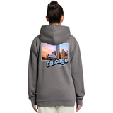 Chicago Illinois Stamp Hoodie