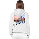 Chicago Illinois Stamp Hoodie