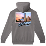 Chicago Illinois Stamp Hoodie