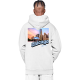 Chicago Illinois Stamp Hoodie