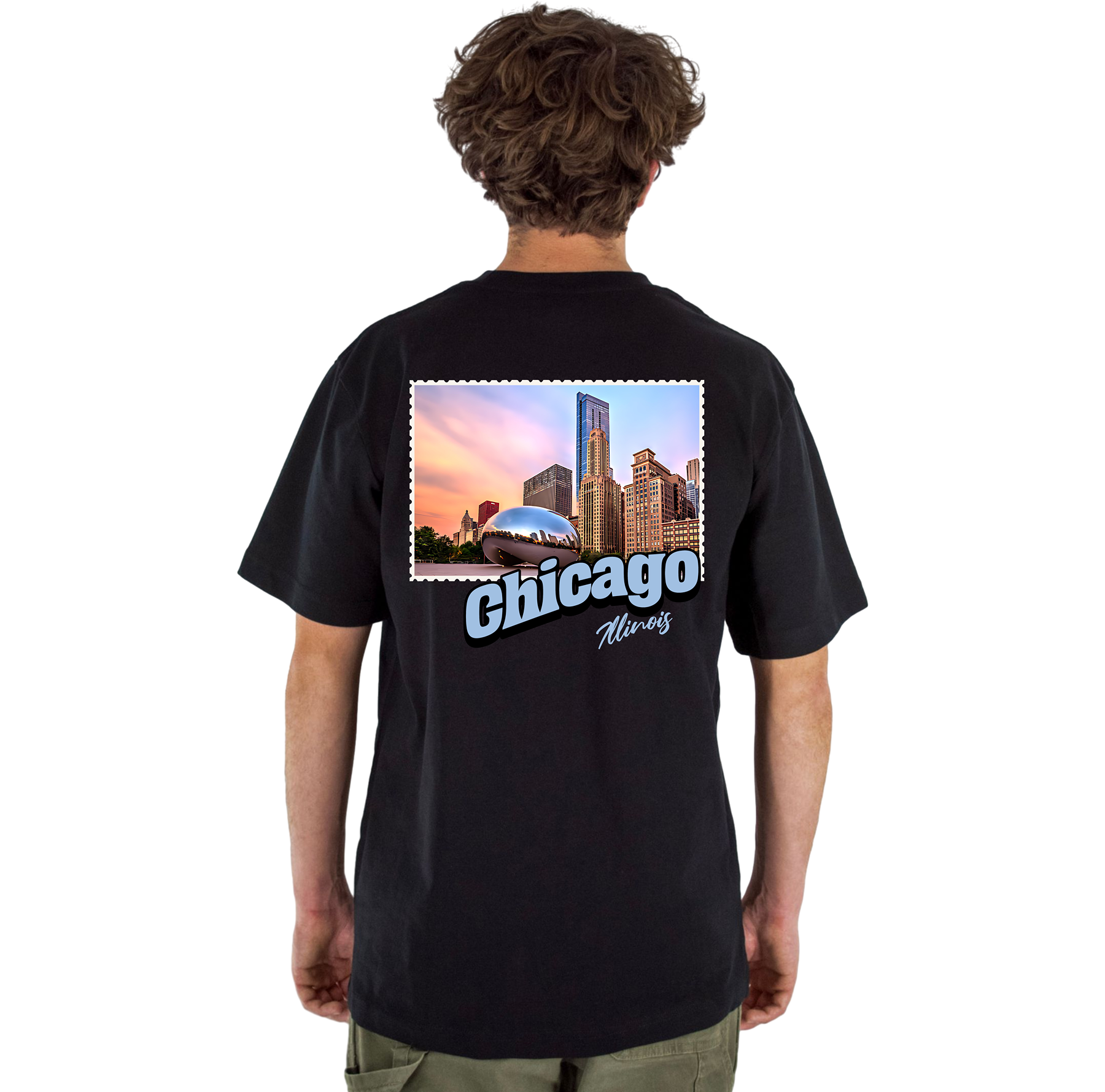 Chicago Illinois Stamp Core Tee
