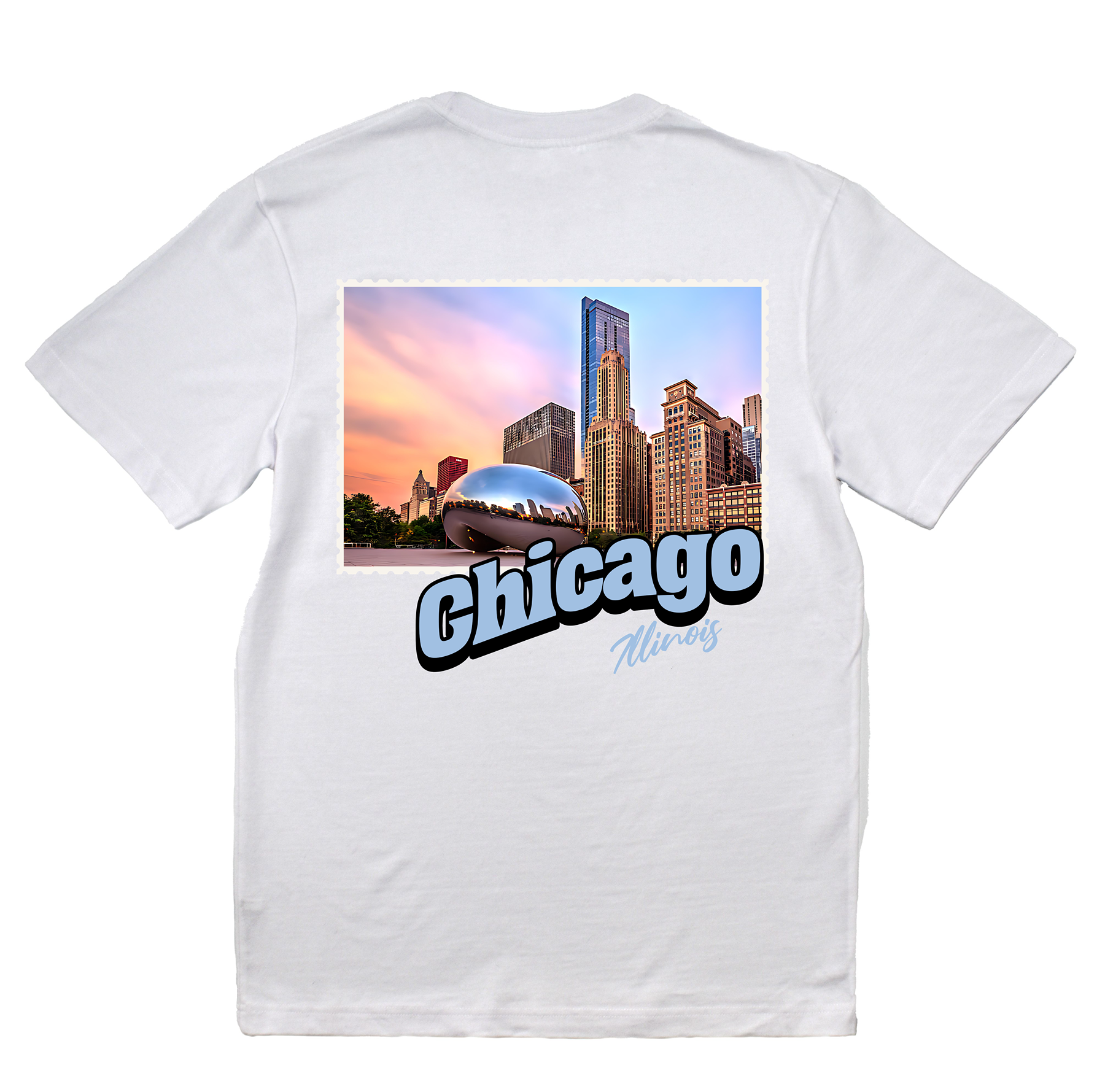 Chicago Illinois Stamp Core Tee