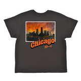 Chicago Illinois Stamp Boyfriend Tee