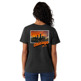 Chicago Illinois Stamp Boyfriend Tee