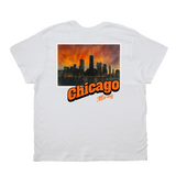 Chicago Illinois Stamp Boyfriend Tee