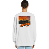 Chicago Illinois Stamp Sweatshirt