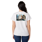 Chicago Illinois Stamp Boyfriend Tee