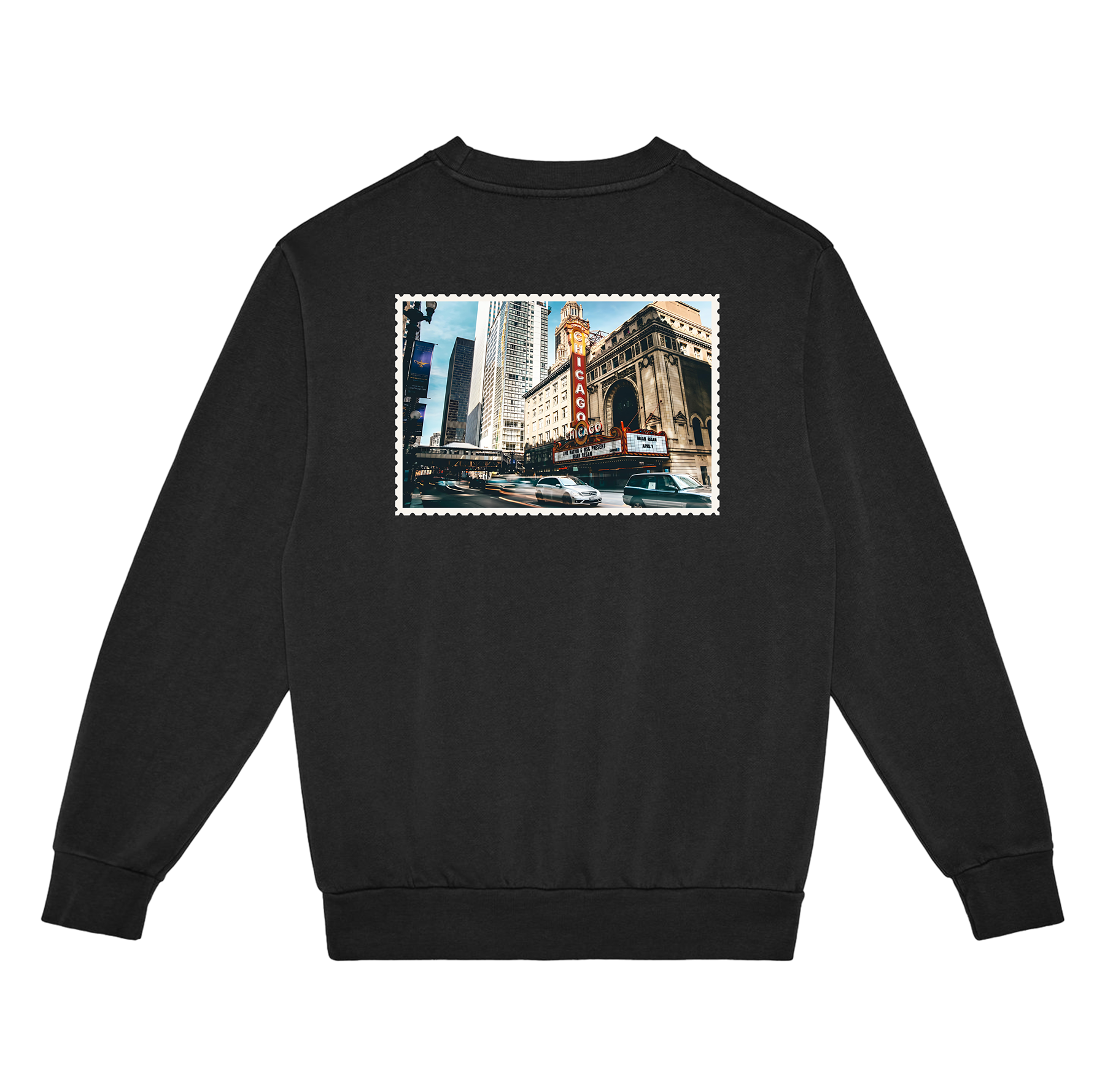 Chicago Illinois Stamp Sweatshirt