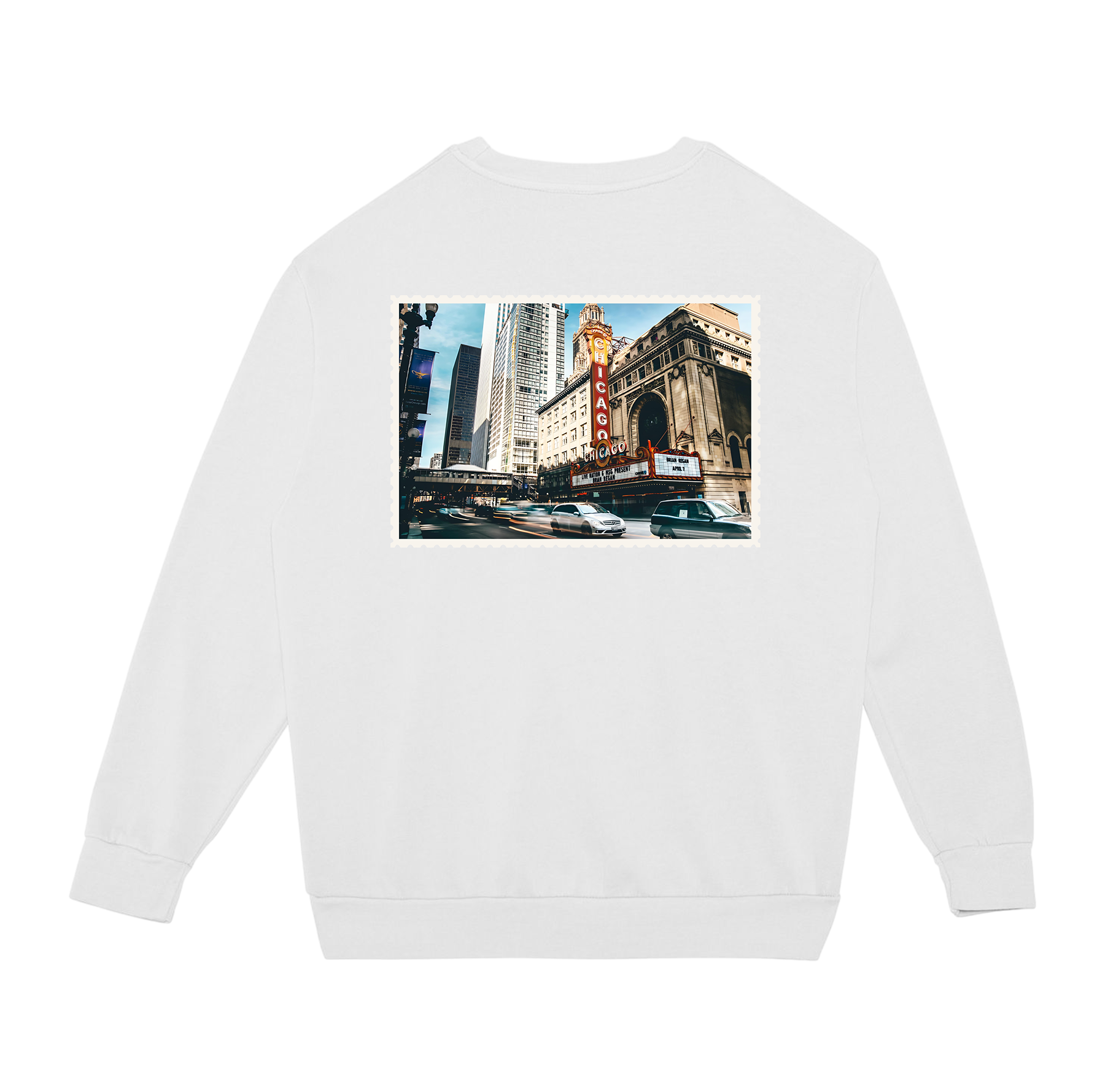 Chicago Illinois Stamp Sweatshirt