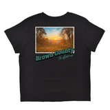 Brown County Indiana Stamp Boyfriend Tee