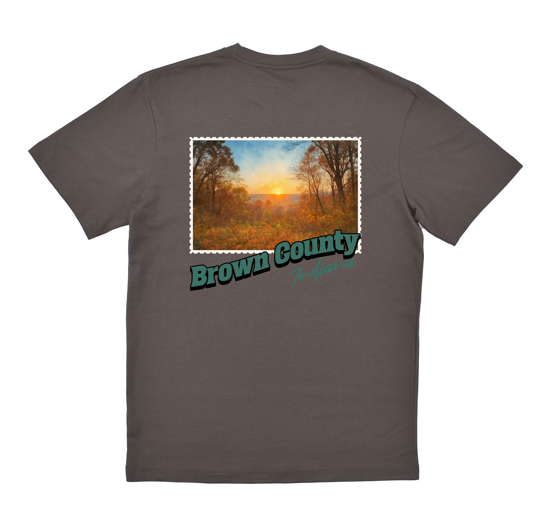 Brown County Indiana Stamp Core Tee