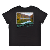 Brown County Indiana Stamp Boyfriend Tee