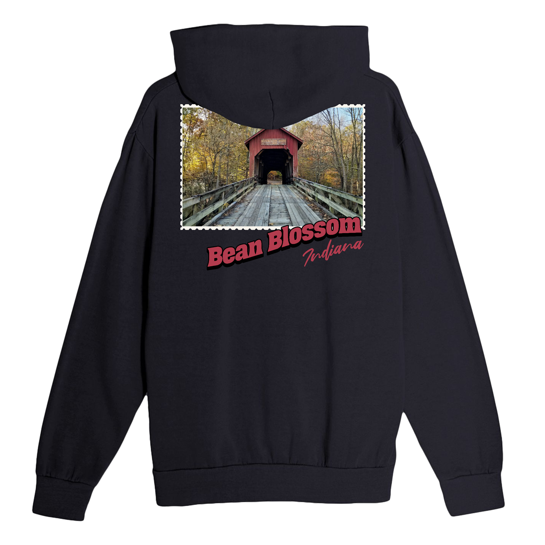 Bean Blossom Stamp Indiana Hoodie