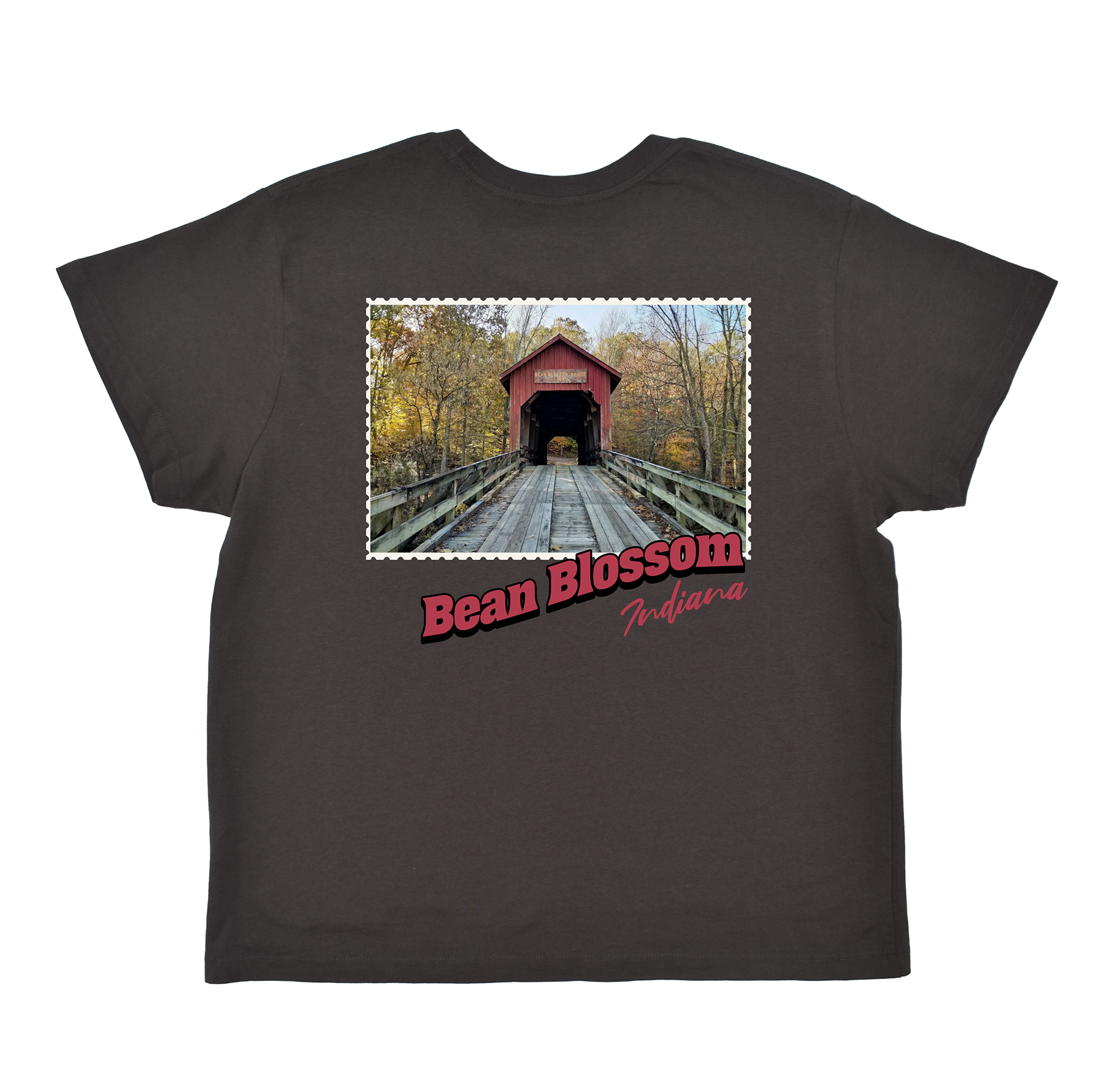 Bean Blossom Indiana Stamp Boyfriend Tee