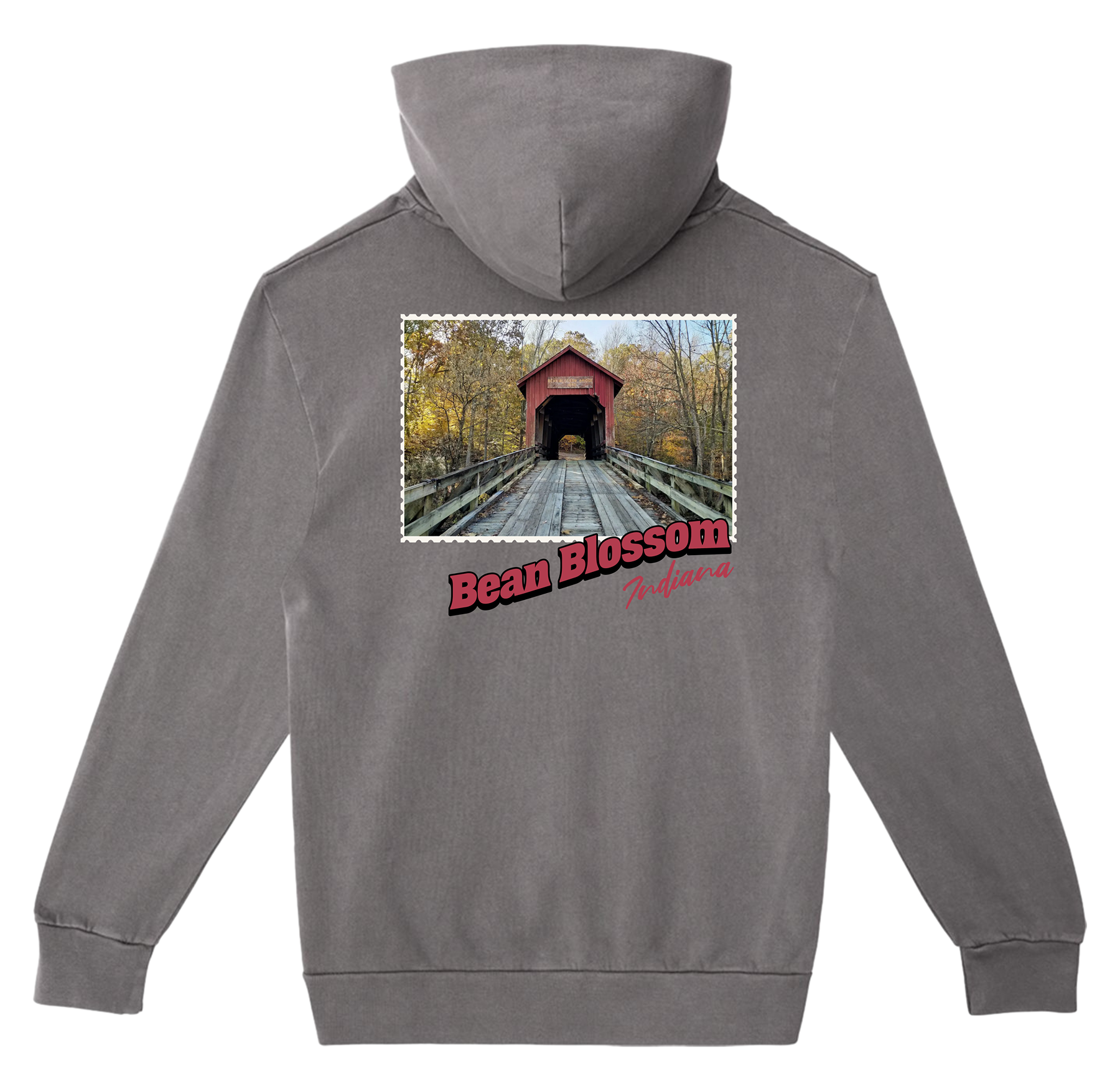 Bean Blossom Stamp Indiana Hoodie