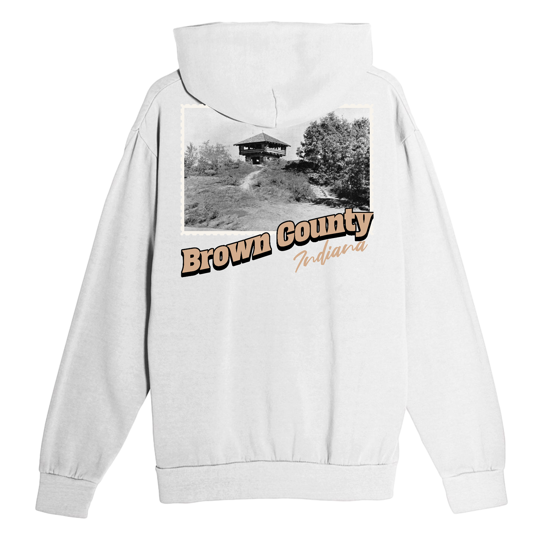 Brown County Indiana Stamp Hoodie