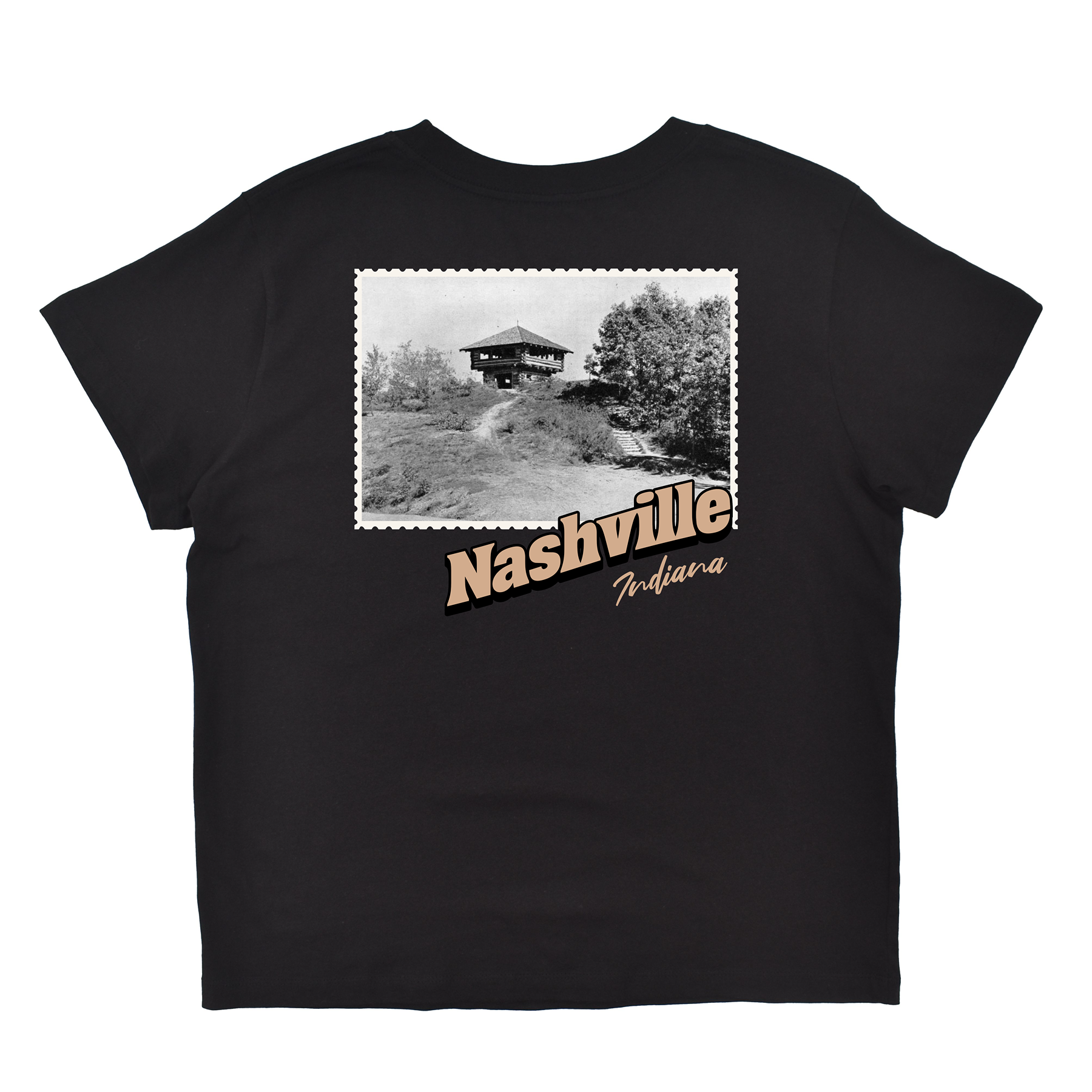 Nashville Indiana Stamp Boyfriend Tee