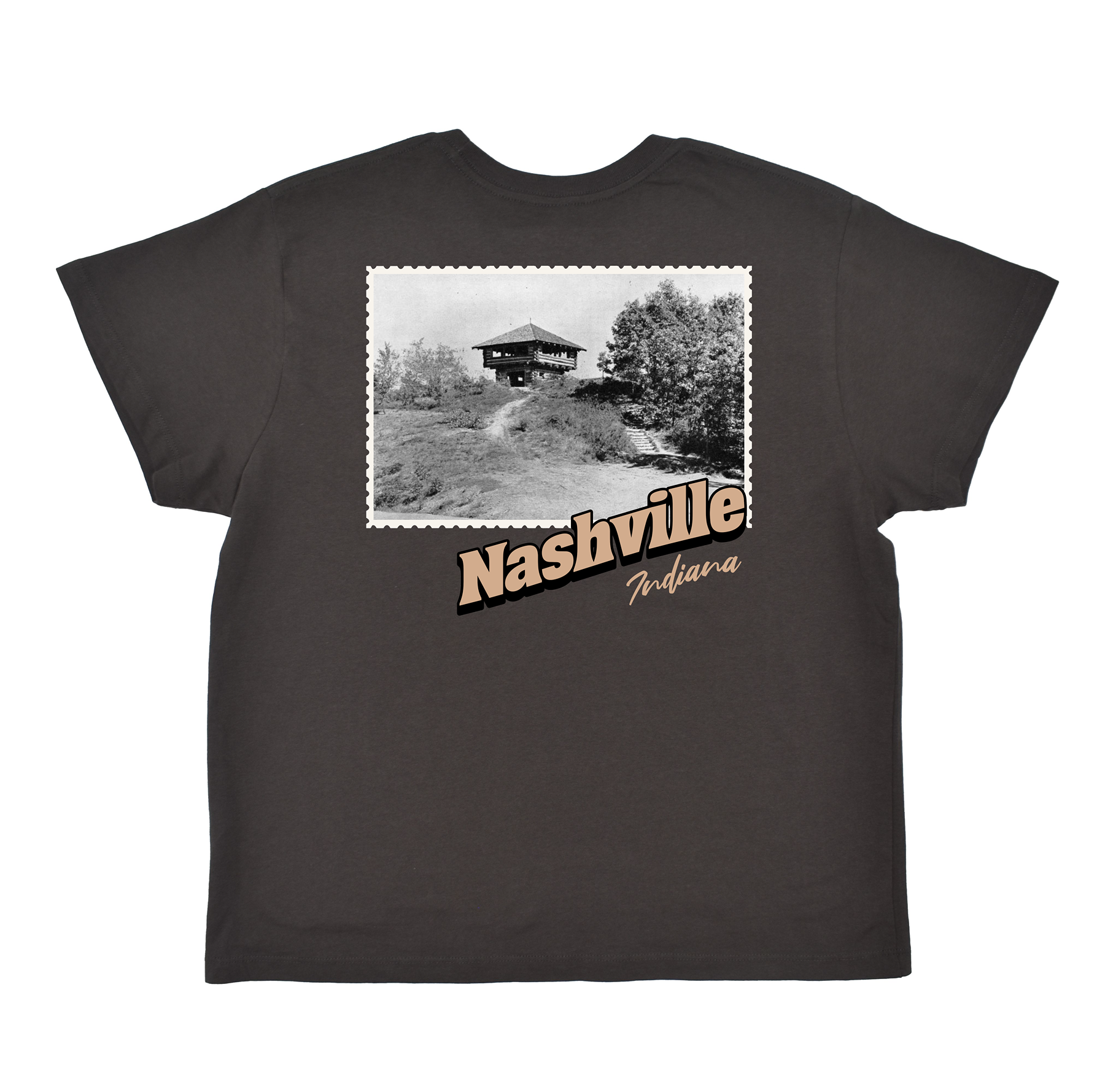 Nashville Indiana Stamp Boyfriend Tee