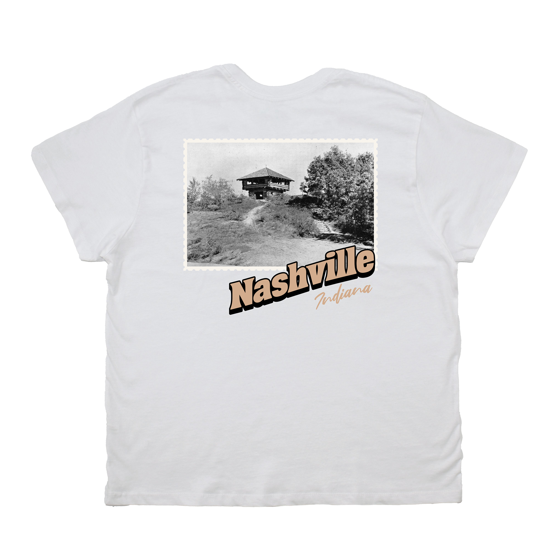 Nashville Indiana Stamp Boyfriend Tee