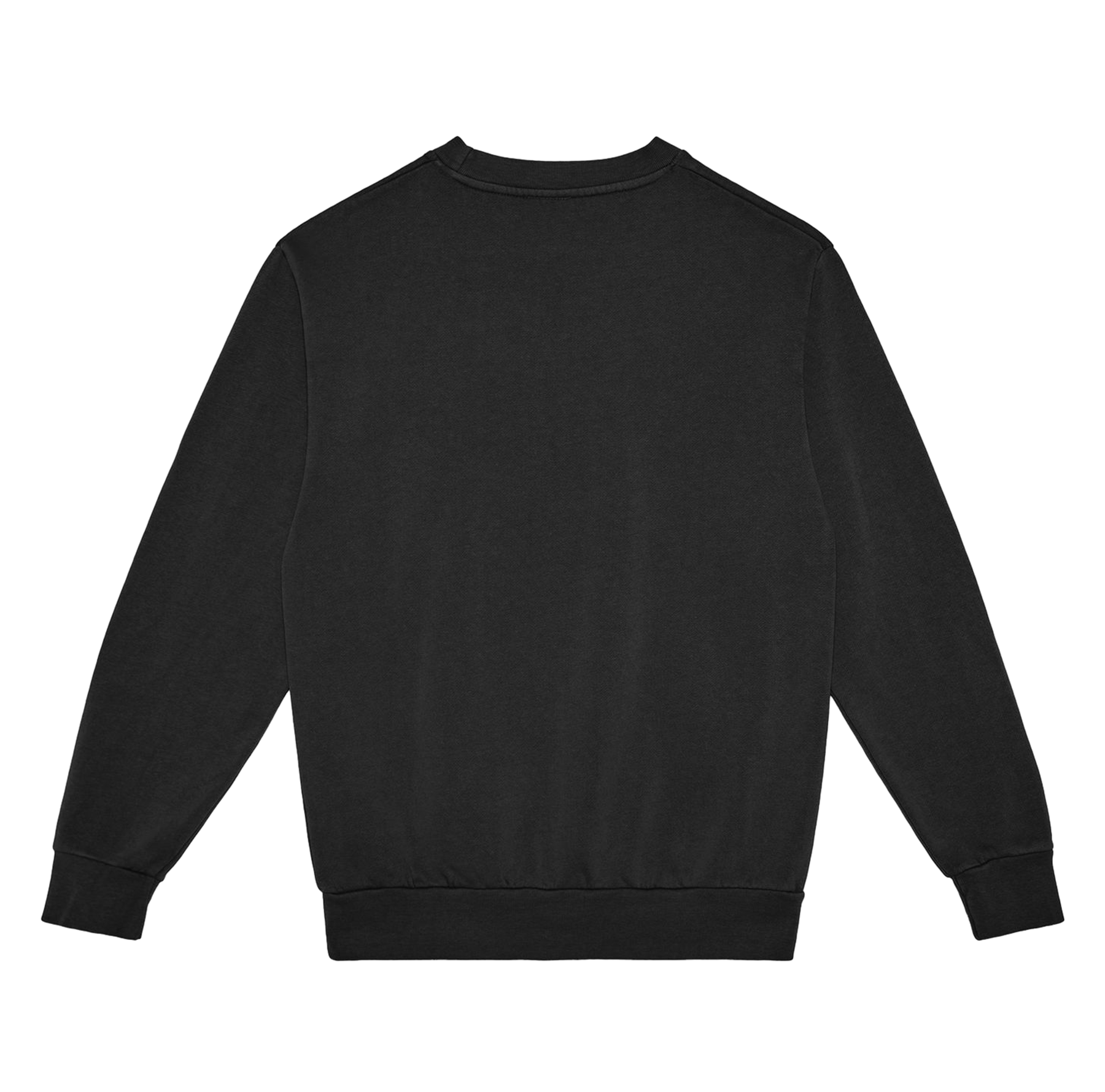Black sweatshirt on a white background
