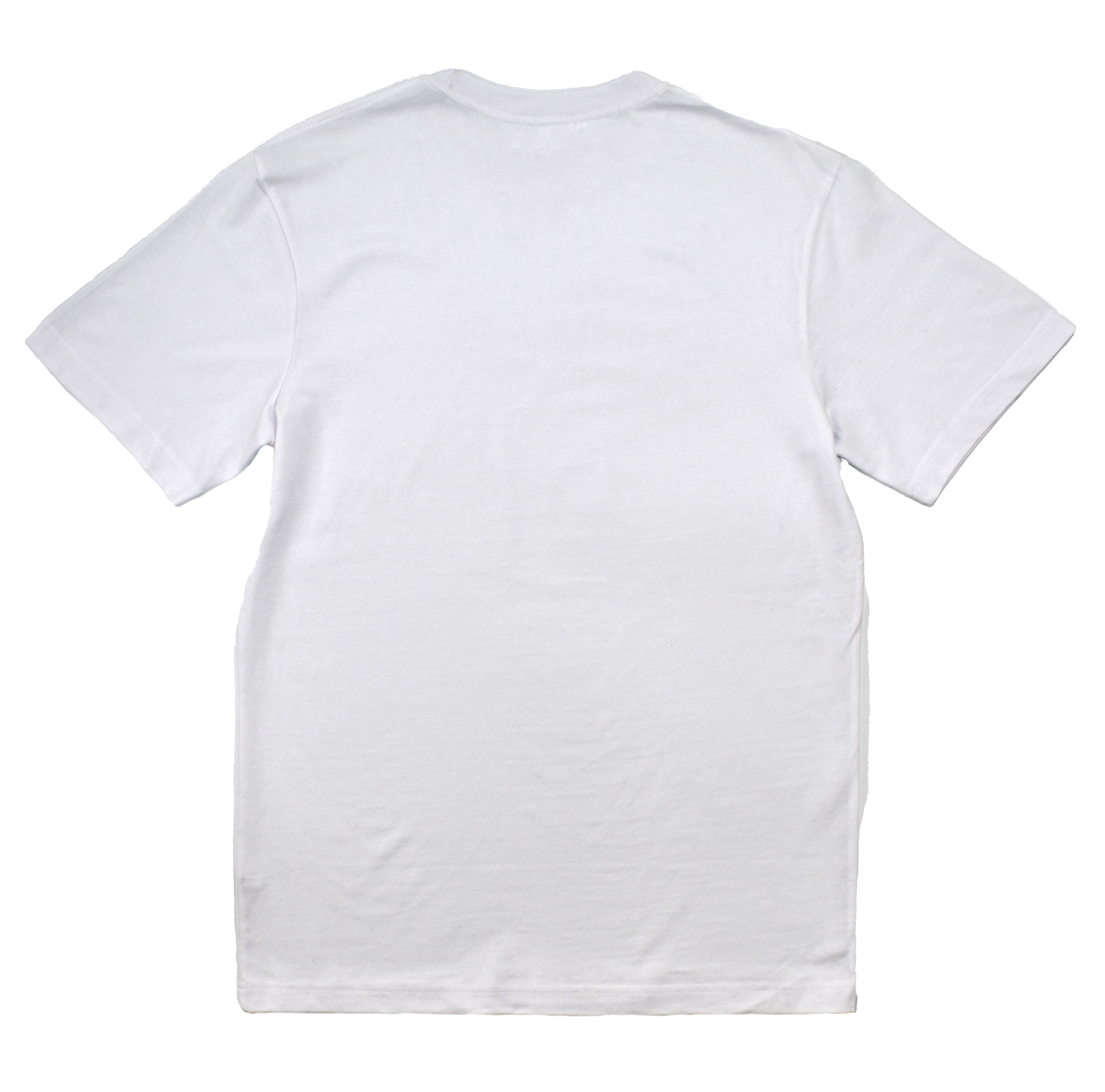 White t-shirt on a white background