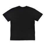 Black t-shirt on a white background