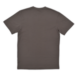 Plain dark gray t-shirt on a white background