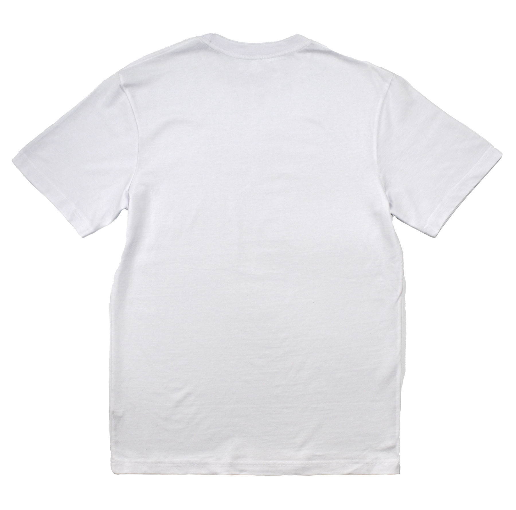 White t-shirt on a white background
