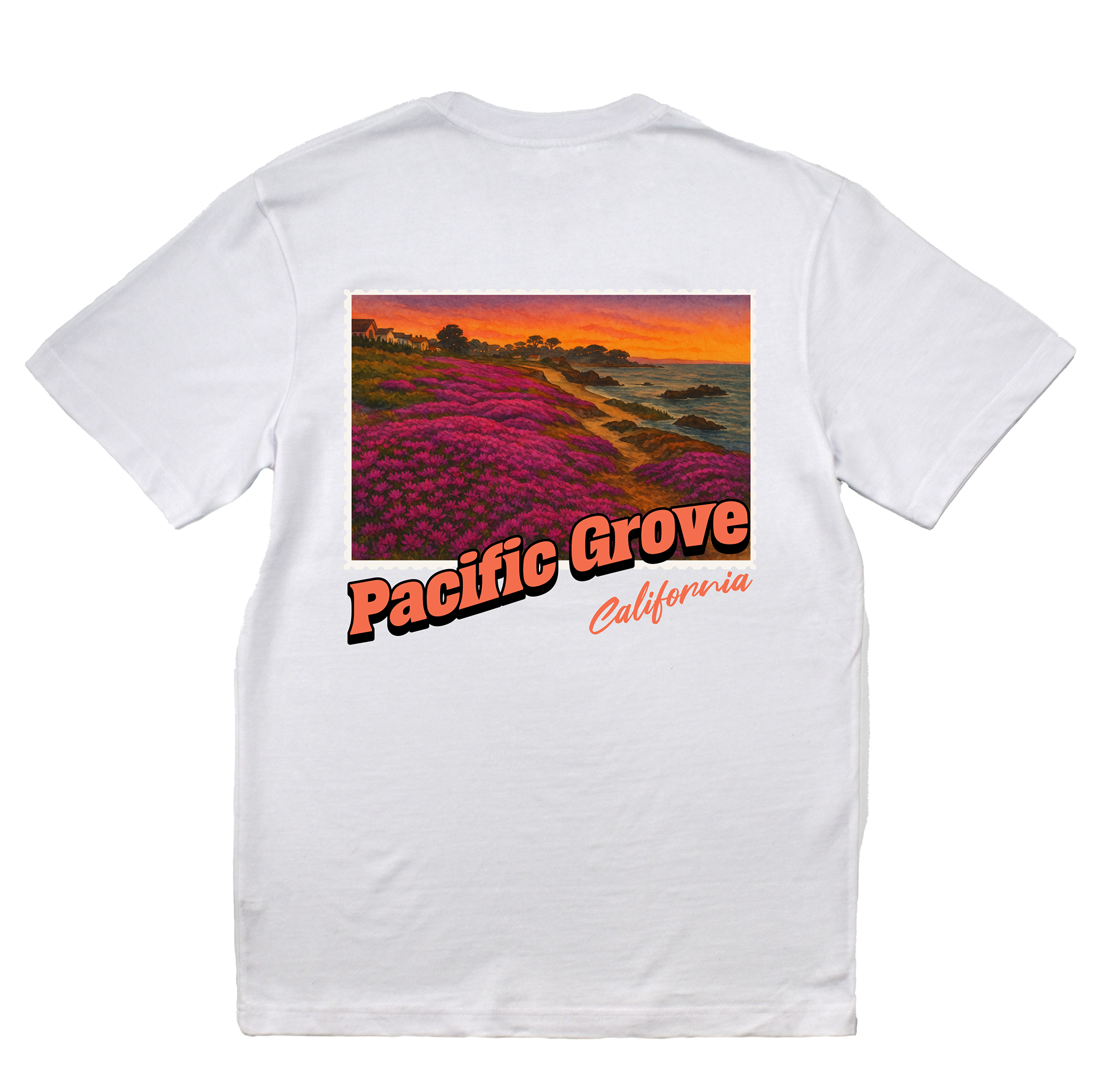Pacific Grove California Stamp Core Tee