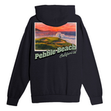 Pebble Beach California Stamp Hoodie