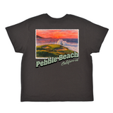Pebble Beach California Stamp Boyfriend Tee